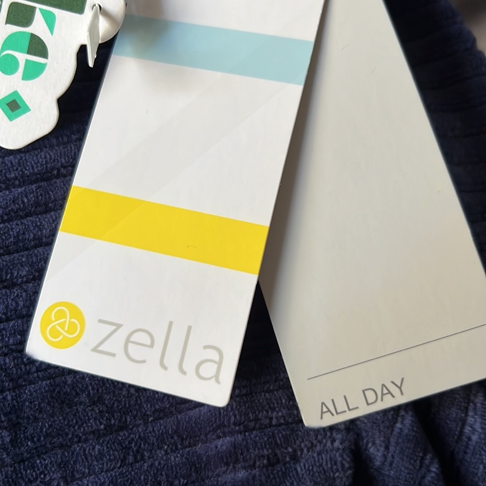 Zella Plush Corduroy Hoodie in Navy Peacoat NWT Size XS - Picture 10 of 12